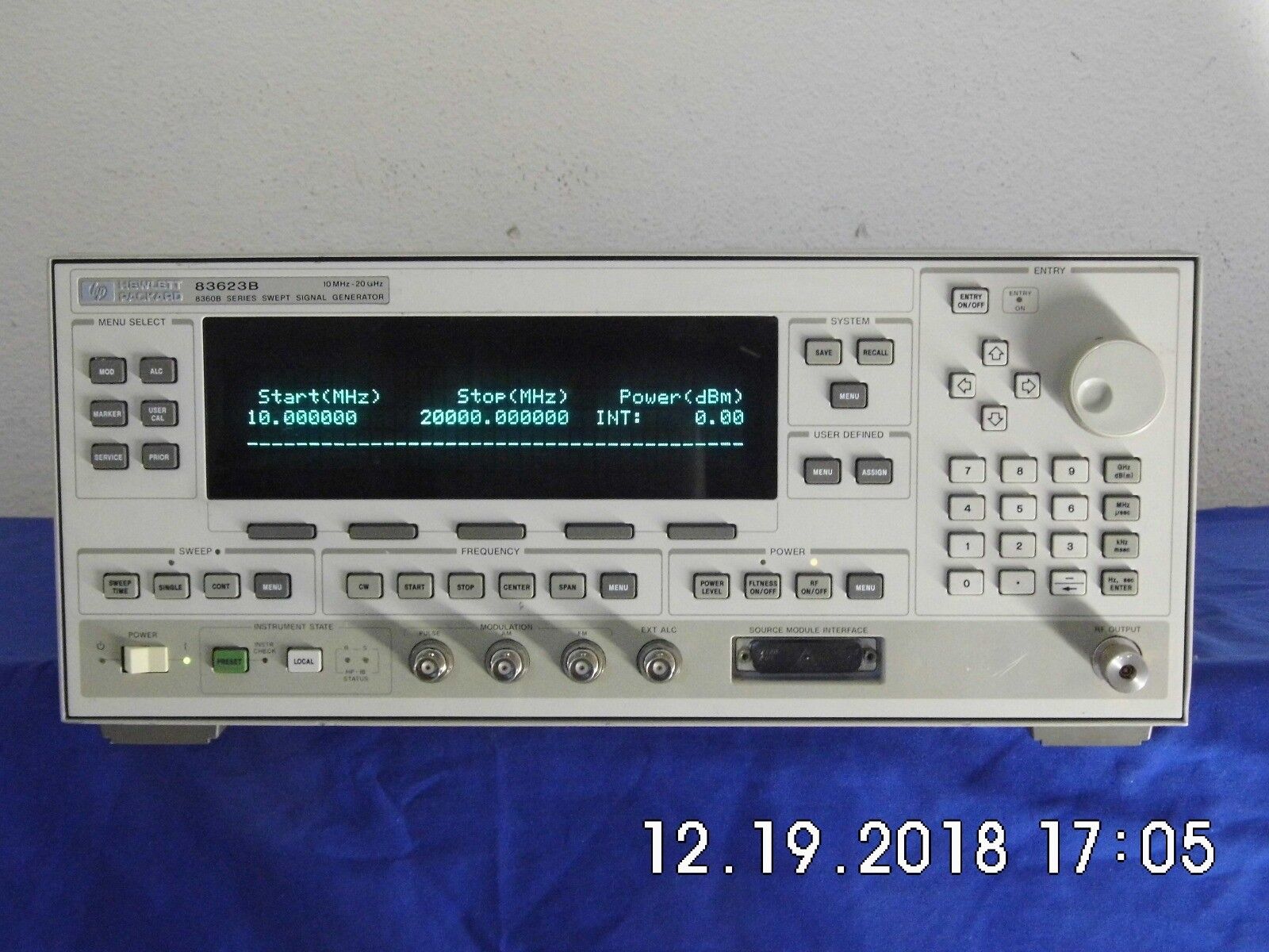 Agilent HP 83623B w/001/008 High Power Synthesized Sweeper (3 In Stock) Agilent HP 83623B w/001/008 High Power Synthesized Sweeper (3 In Stock)